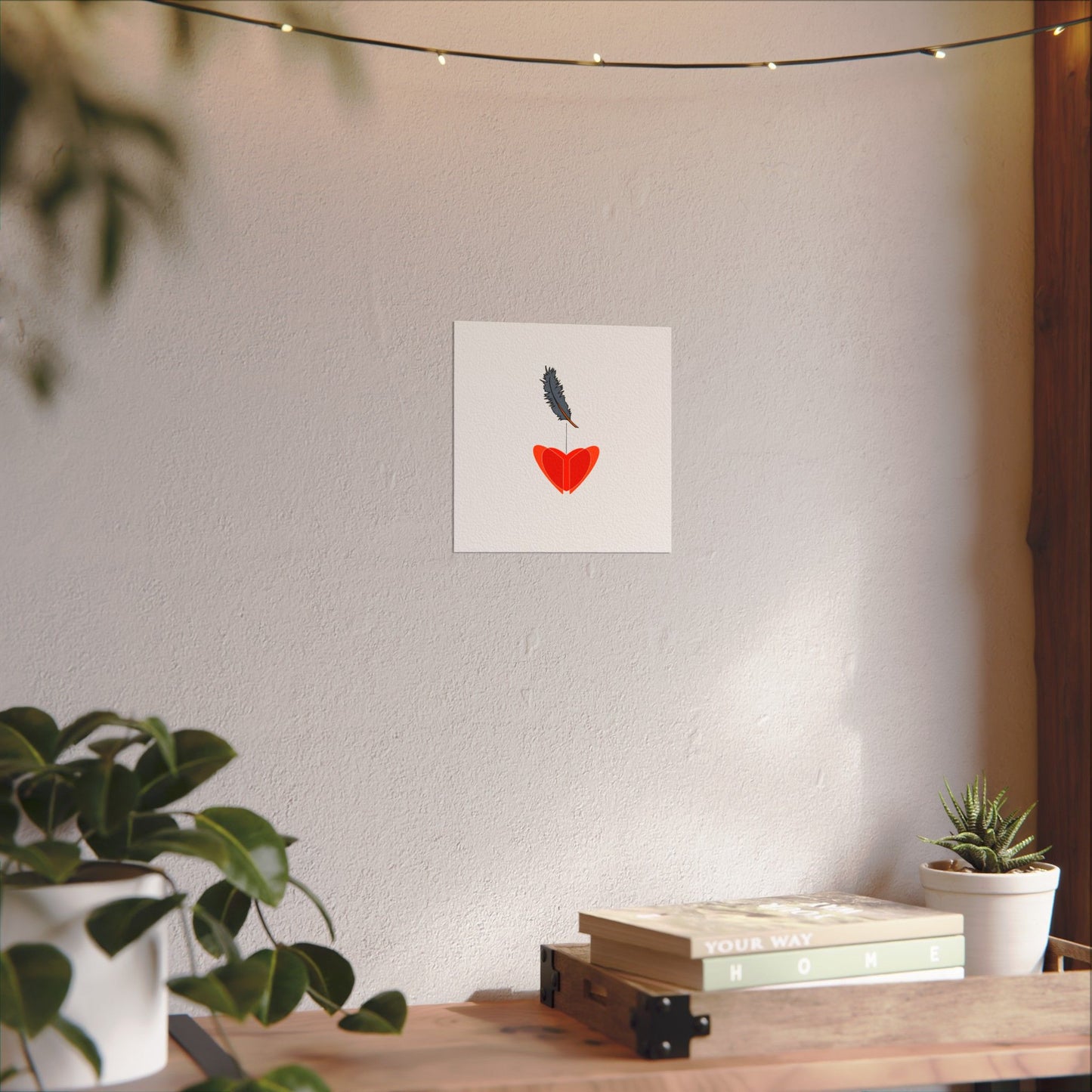 Lite HEARTed Textured Watercolor Matte Posters