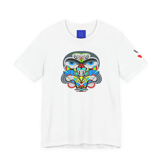 Cali Owl | Geometric Tribal Mask T-Shirt