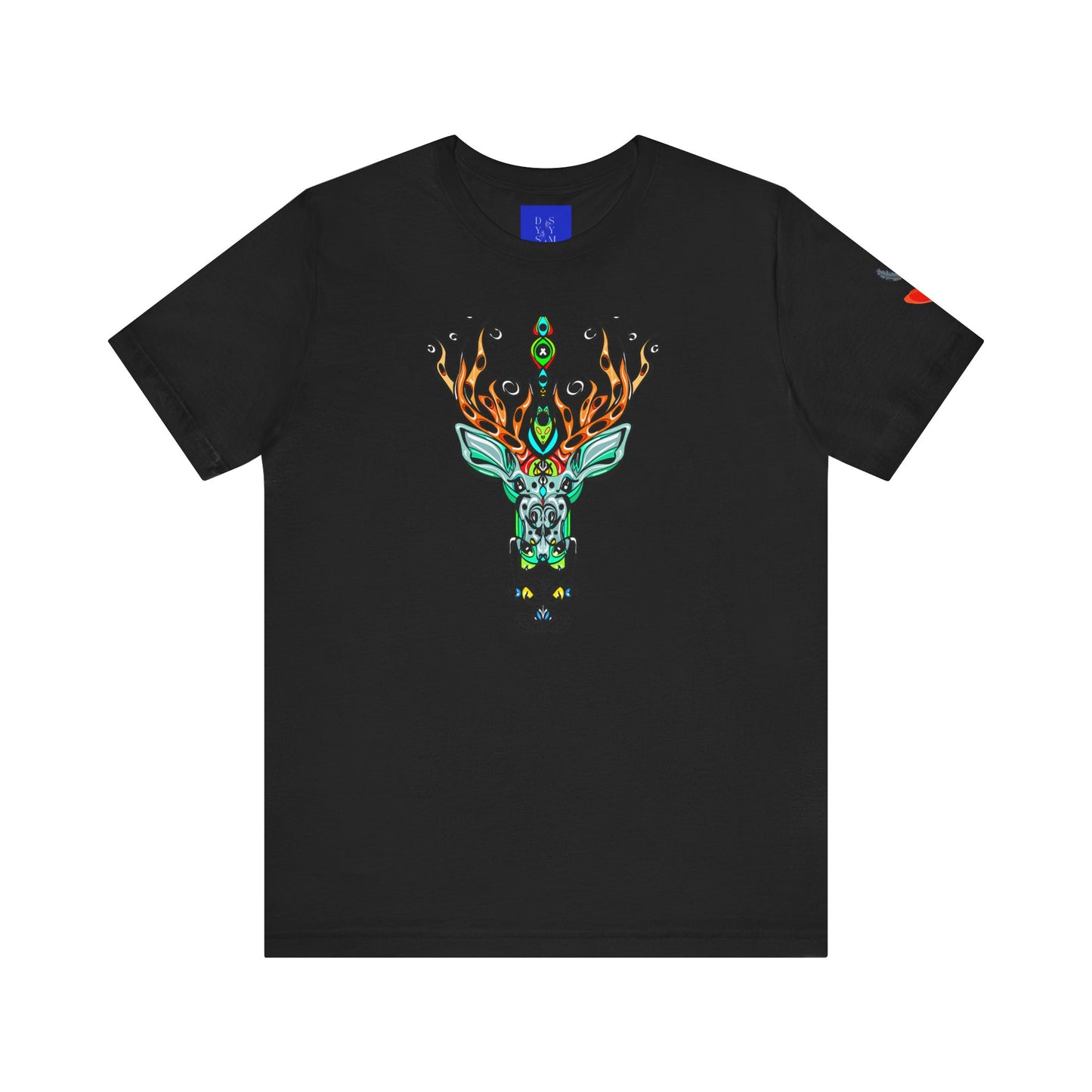 Deer — Geometric Floral Deer Graphic Tee