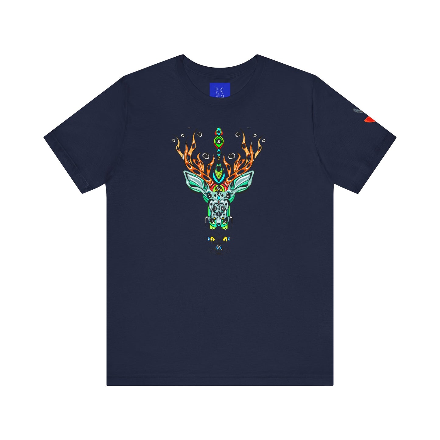 Deer — Geometric Floral Deer Graphic Tee