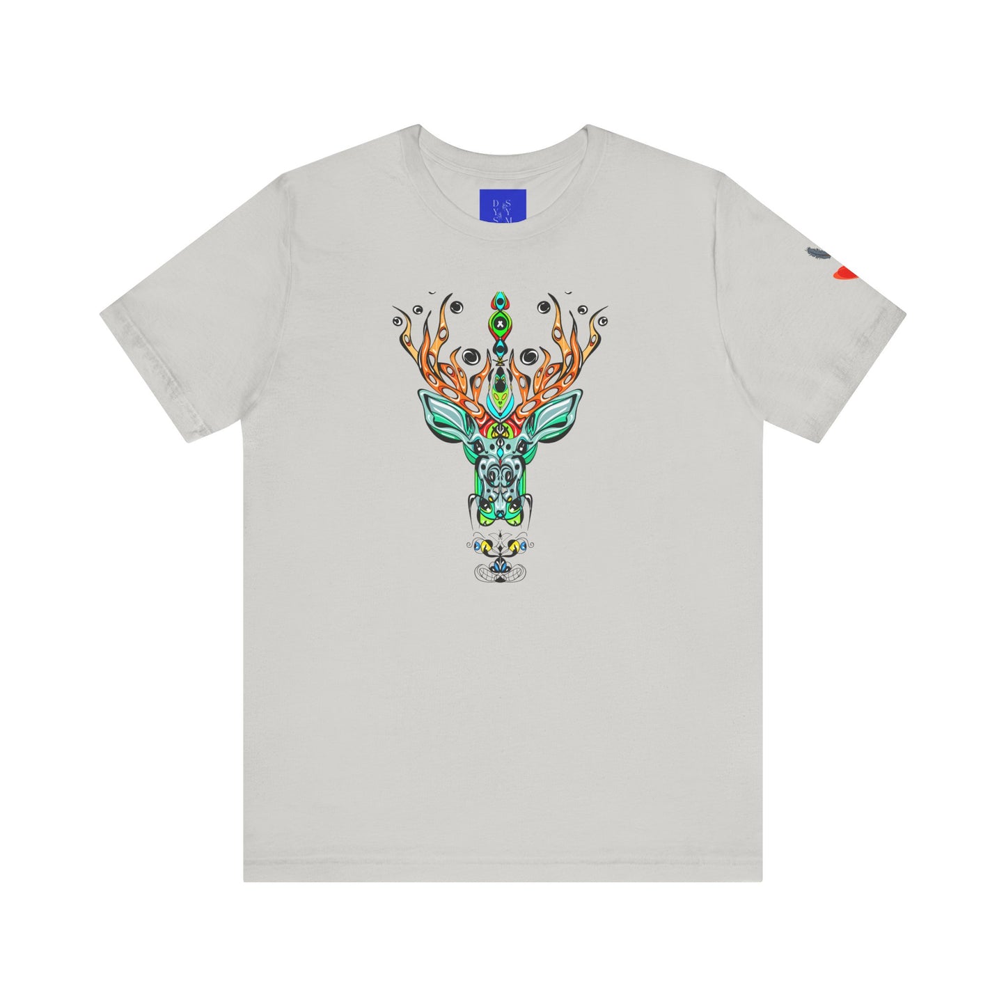 Deer — Geometric Floral Deer Graphic Tee