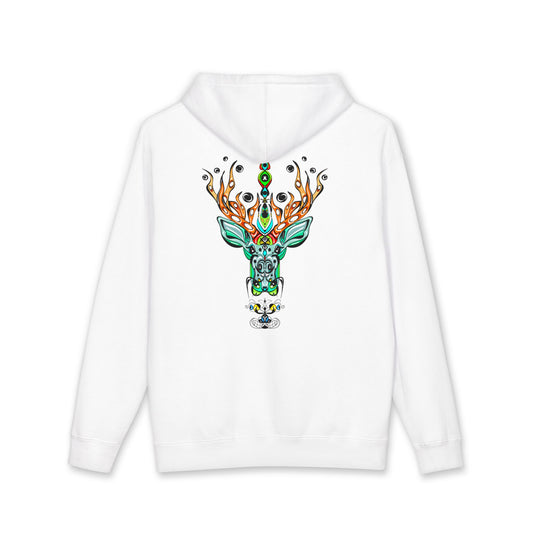 Deer — Colorful Geometric Deer Head Hoodie (Mystic Nature)