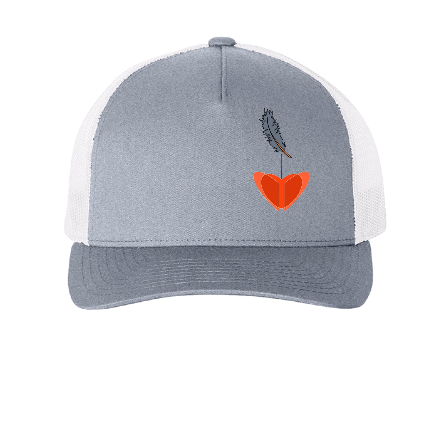 Heather/ White - FRONT