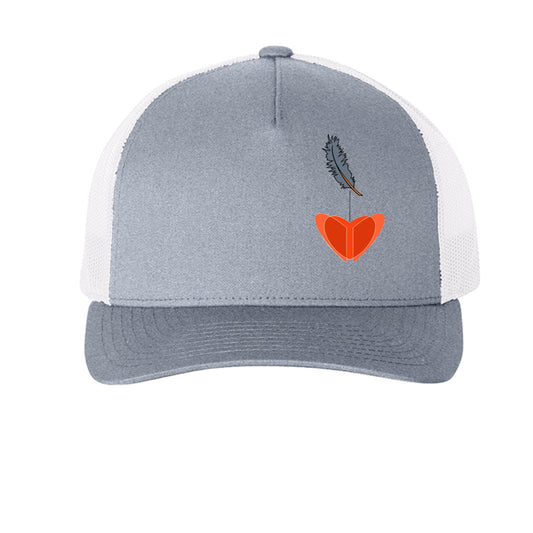 Heather/ White - FRONT