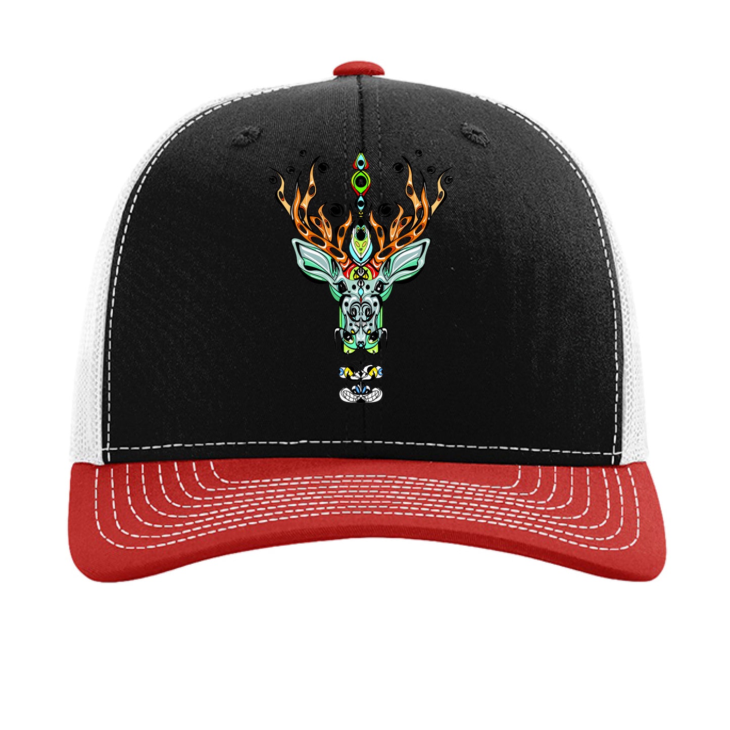 Black/ White/ Red - FRONT