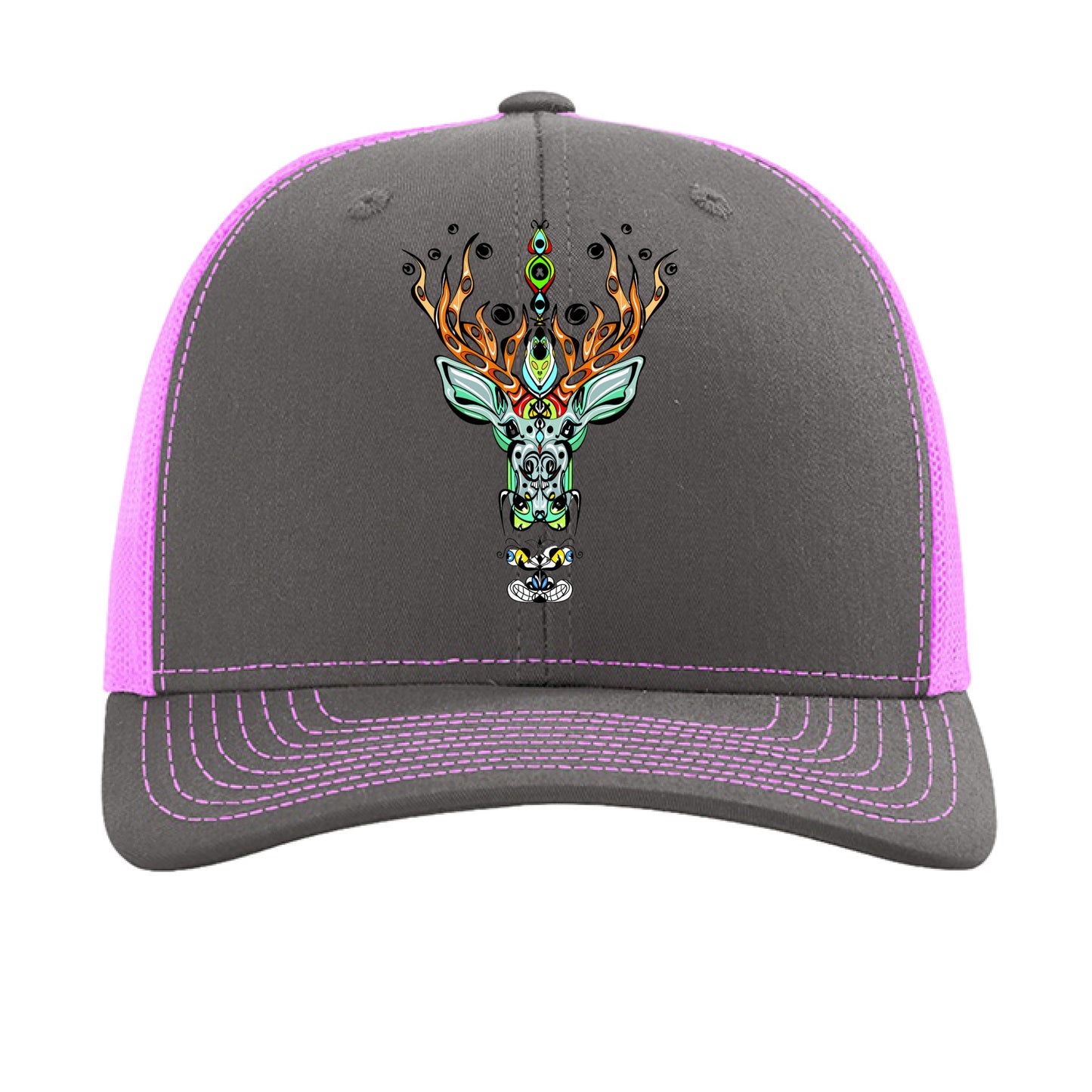 Charcoal/ Neon Pink - FRONT