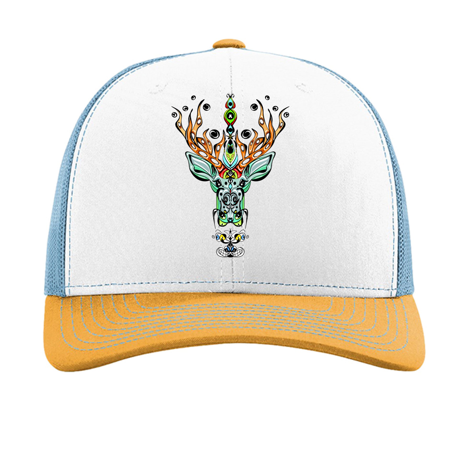 White/ Columbia Blue/ Yellow - FRONT