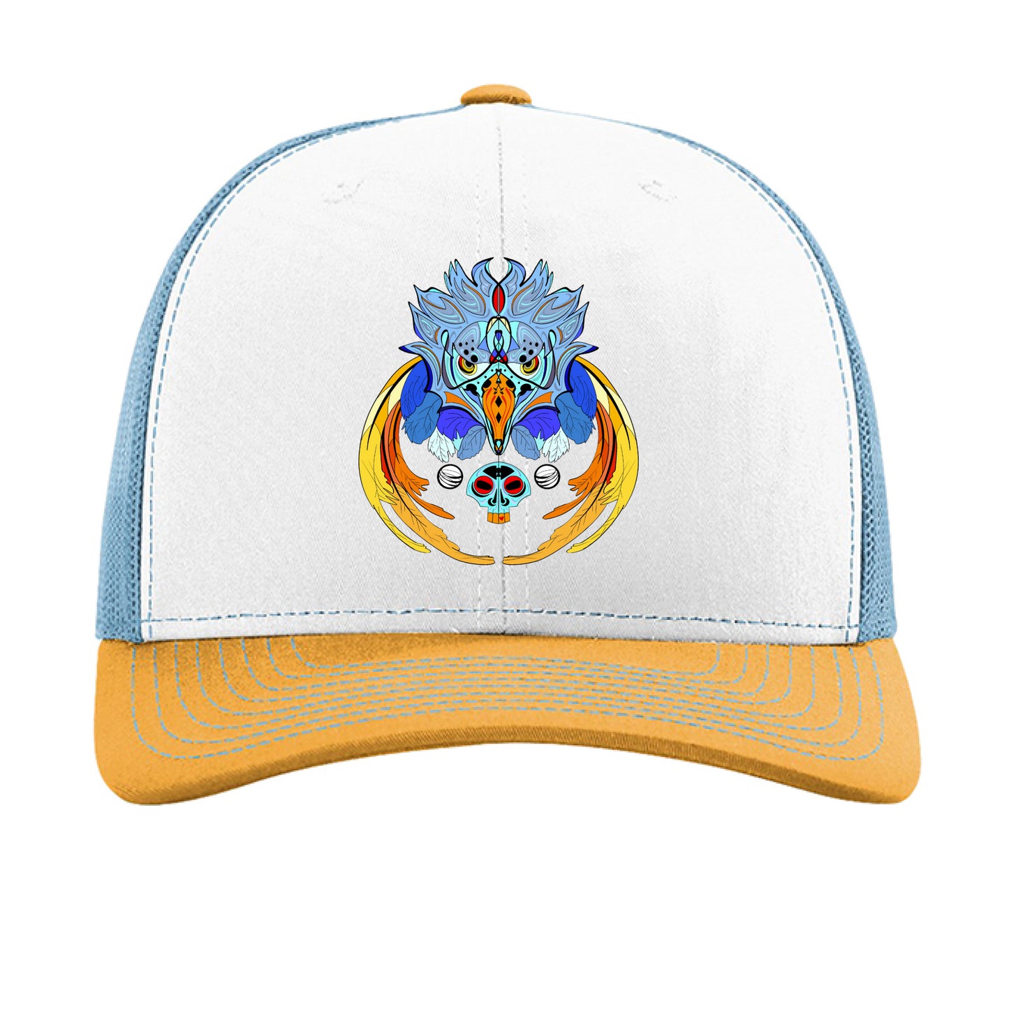 White/ Columbia Blue/ Yellow - FRONT