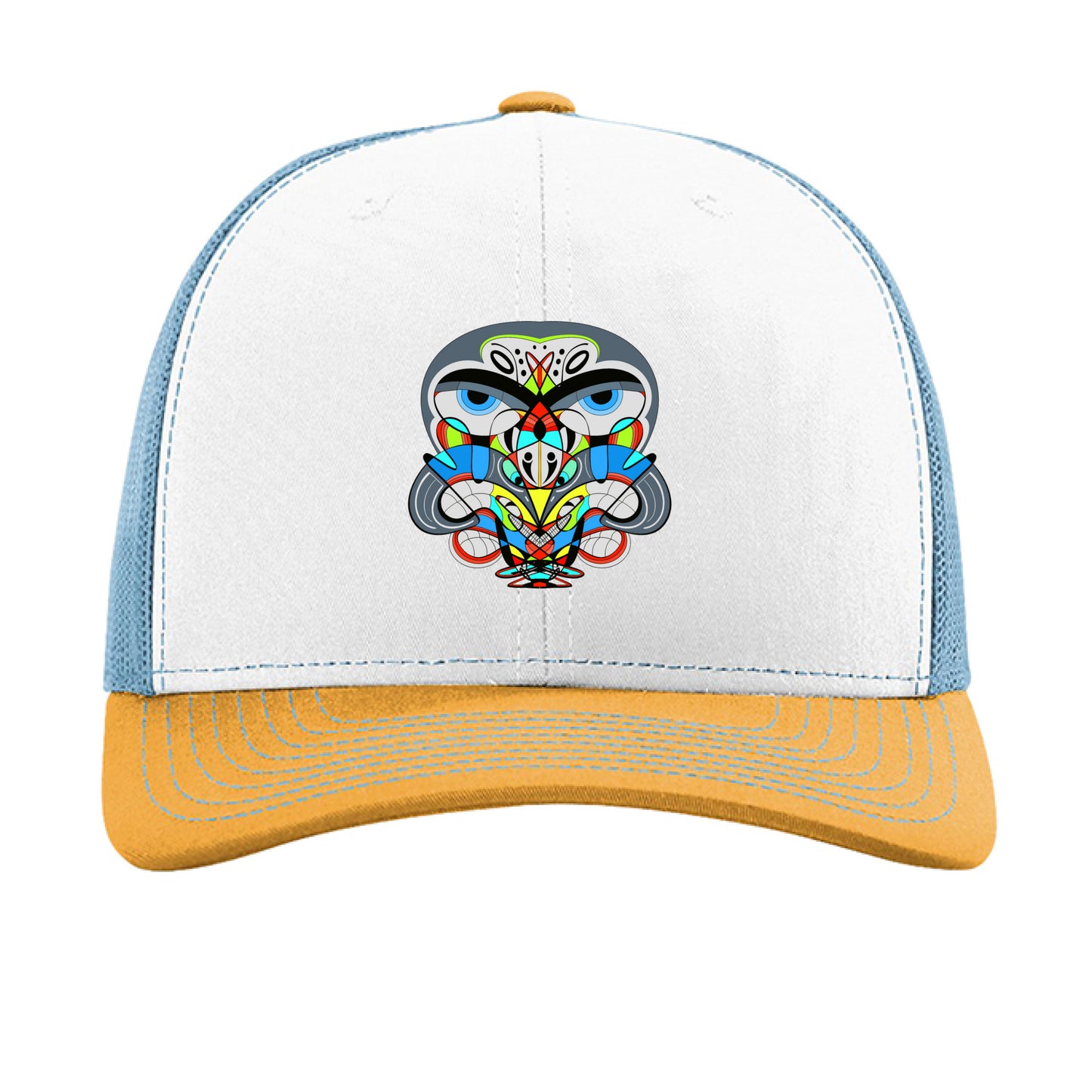 White/ Columbia Blue/ Yellow - FRONT