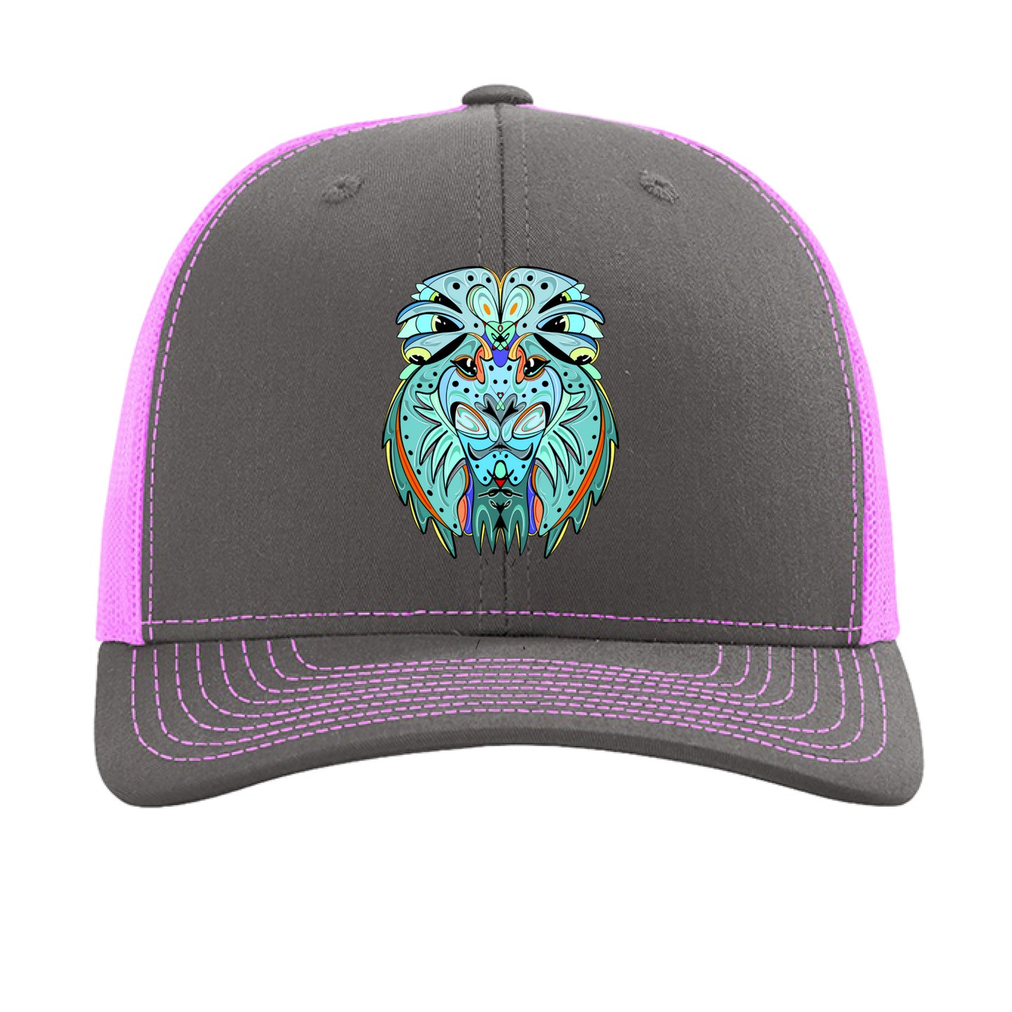 Charcoal/ Neon Pink - FRONT