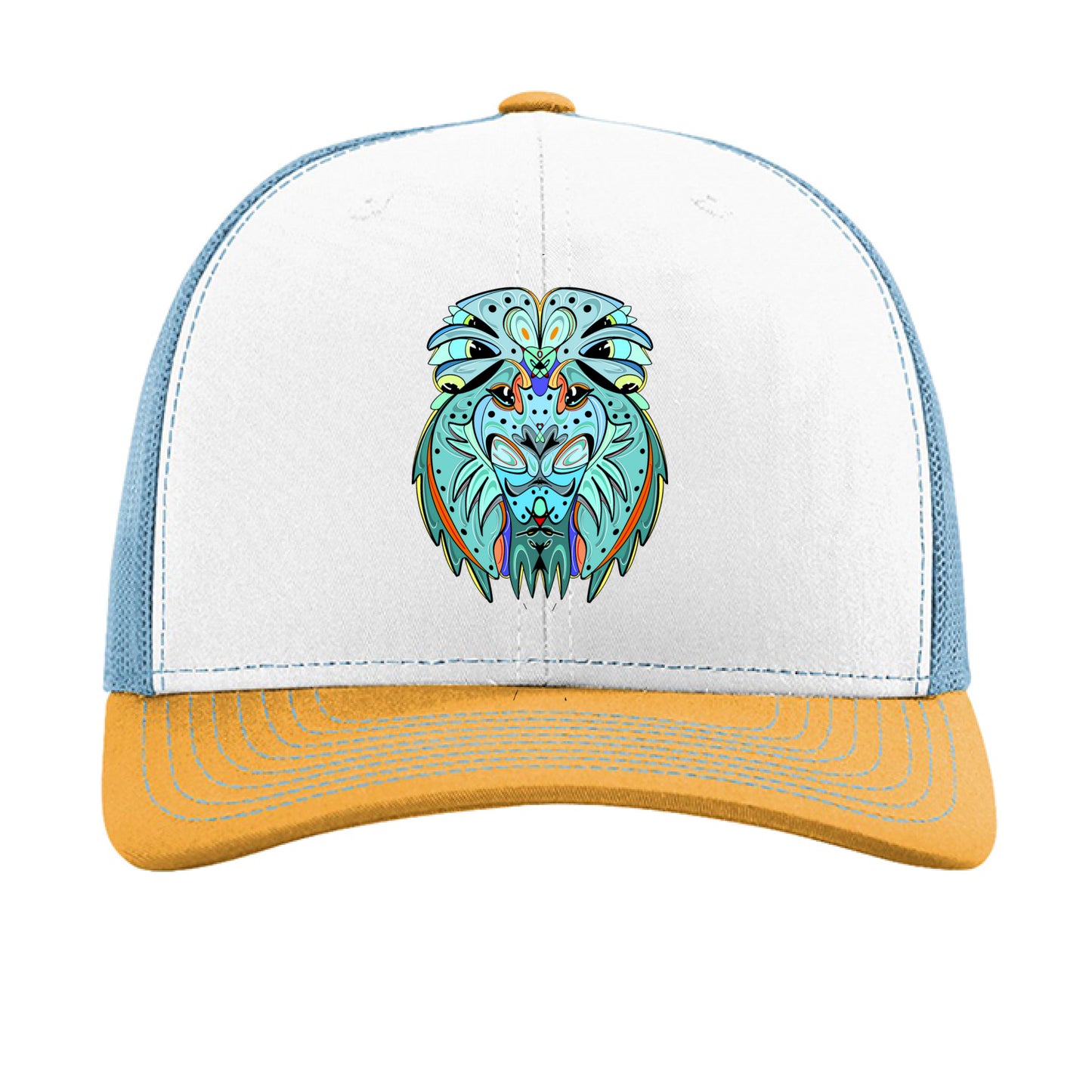 White/ Columbia Blue/ Yellow - FRONT