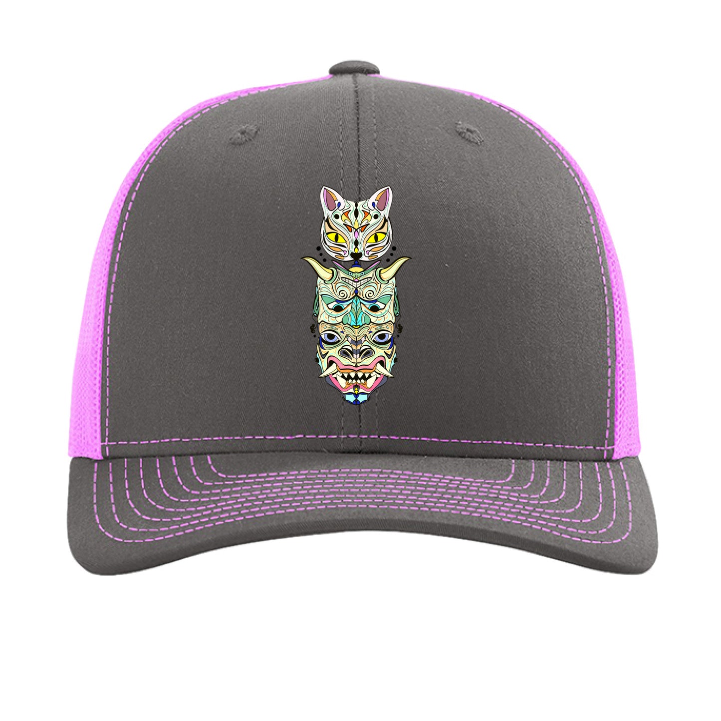 Charcoal/ Neon Pink - FRONT
