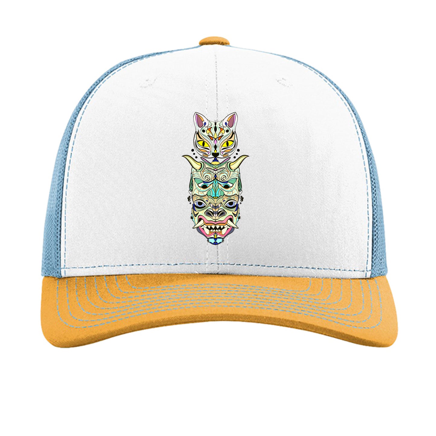 White/ Columbia Blue/ Yellow - FRONT