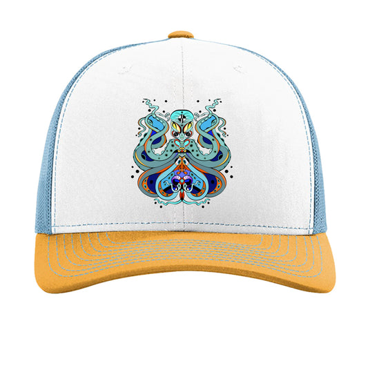 White/ Columbia Blue/ Yellow - FRONT