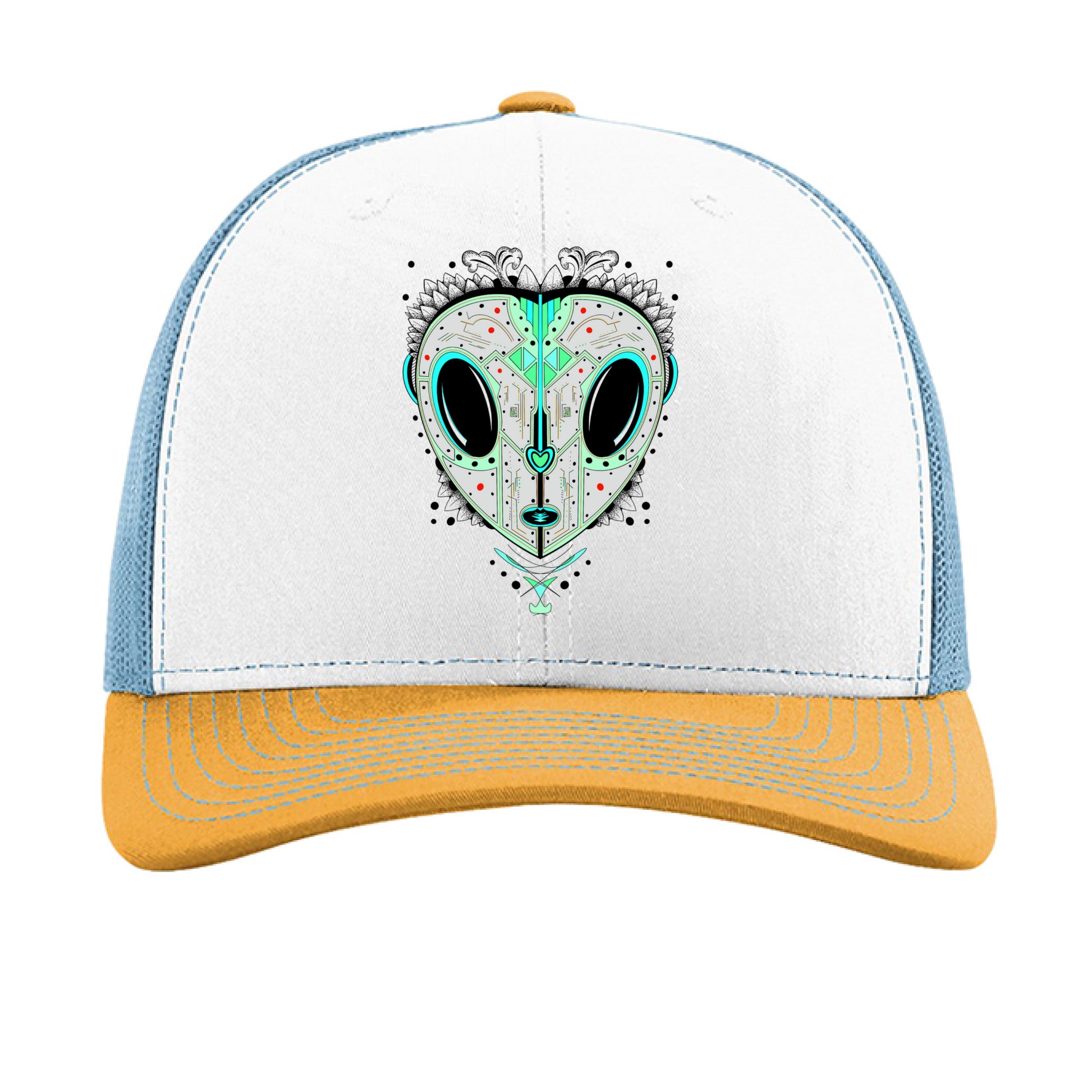 White/ Columbia Blue/ Yellow - FRONT